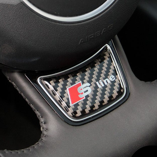 Sticker Volant Audi Carbone