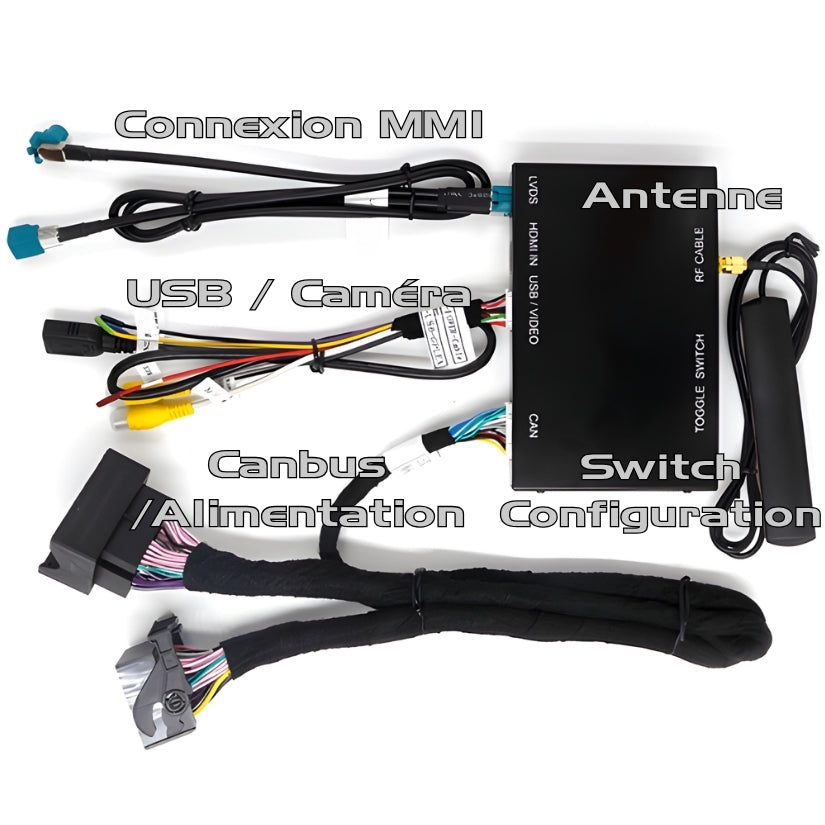 Boitier Carplay Android Apple Audi A3 8V