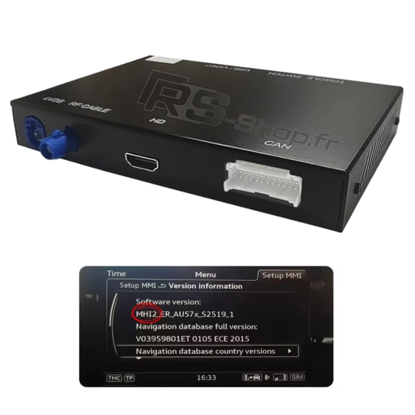 Boitier Carplay Android Apple Audi A6 C7 A7