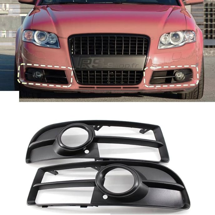 Fog light grille for Audi A4 S4 S-Line B7