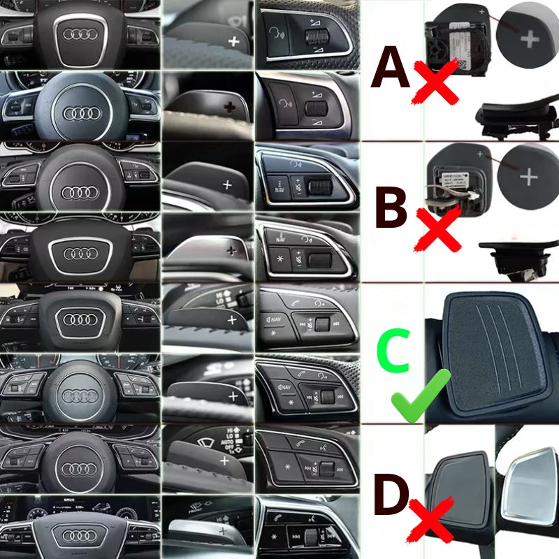 Audi B9 Aluminum Steering Wheel Paddle Shifters