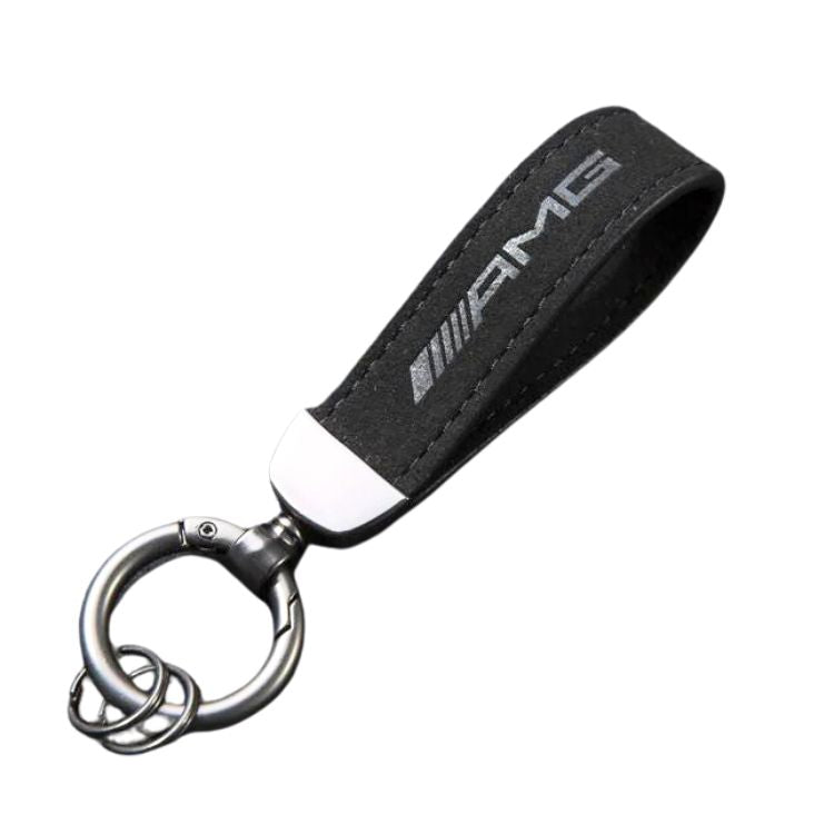 Porte-clés AMG Mercedes - Cuir Et Alcantara, Neuf
