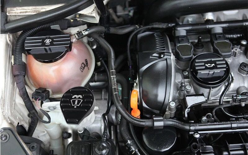 Oil/Coolant/Windshield Washer Cap - Black