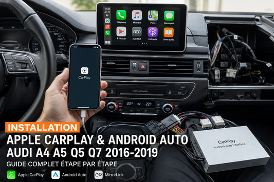 Installation Carplay sur Audi A4 A5 B9 Q5 Q7 (2016-2019)