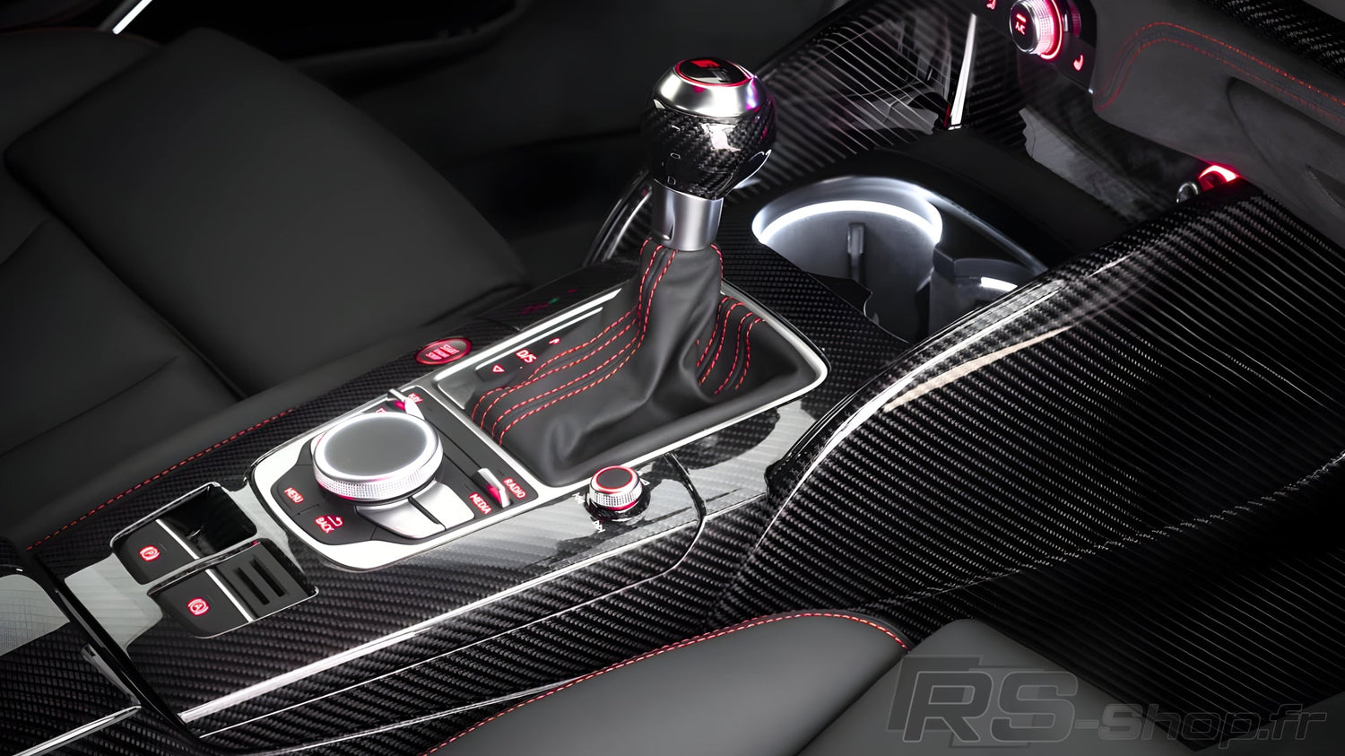 Interieur Pommeau / Carbone Audi VW