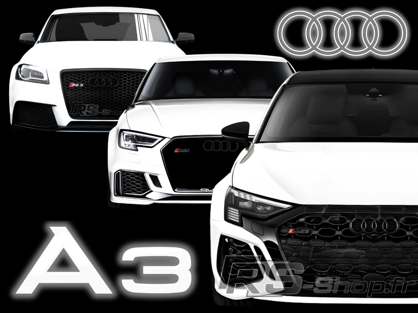 Collection pieces Audi A3 S3 RS3 RS SHOP
