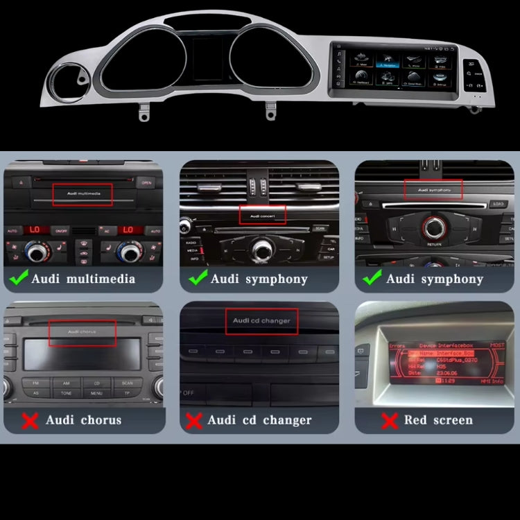 Ecran Autoradio Carplay Audi A6 C6