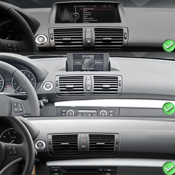 CarPlay-Autoradio-Bildschirm BMW Serie 1/2/3/4 F20 F30