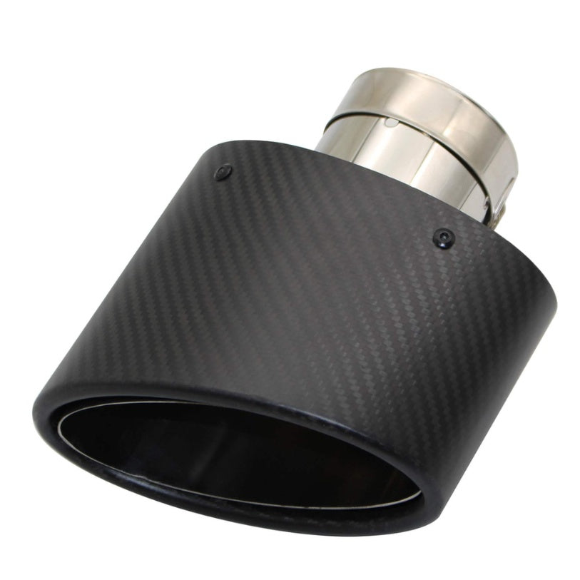 echappement ovale gauche carbone