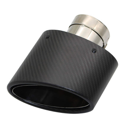 echappement ovale gauche carbone