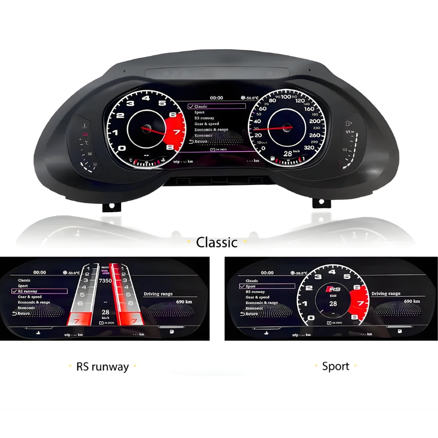 Virtual Cockpit Audi A1 / A3 / A4 / A5 / Q5 / TT / R8