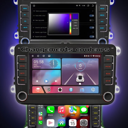 Ecran Autoradio CarPlay Seat / Skoda / VW Polo / Golf 5 / 6