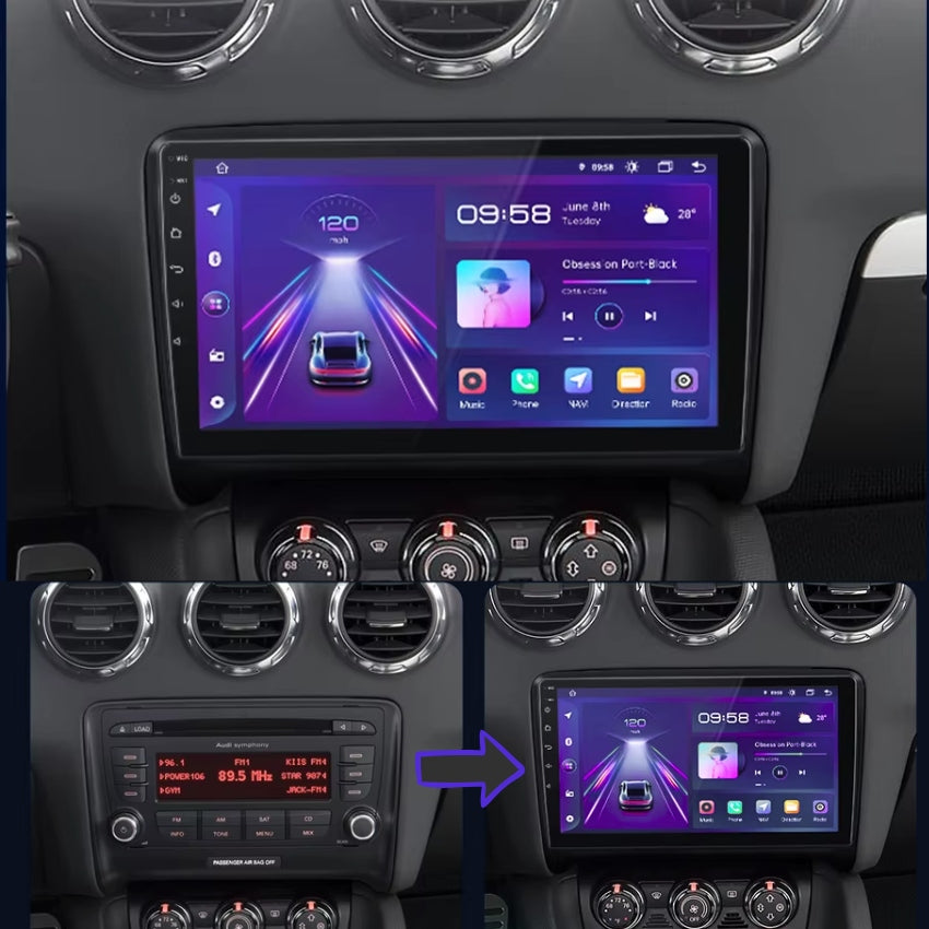 Ecran Autoradio Carplay Audi TT MK2