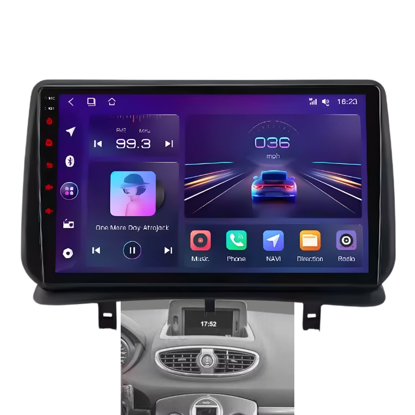 Ecran Autoradio Carplay Renault Clio 3