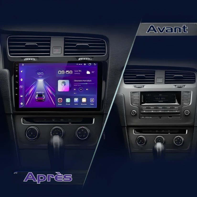 Ecran Autoradio CarPlay VW Golf 7