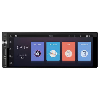 Autoradio mit 1-DIN-Bildschirm und CarPlay