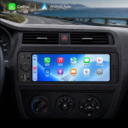 Autoradio mit 1-DIN-Bildschirm und CarPlay