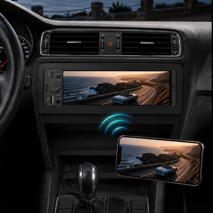Autoradio mit 1-DIN-Bildschirm und CarPlay