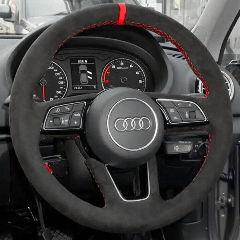 Round Audi B9 Steering Wheel Cover