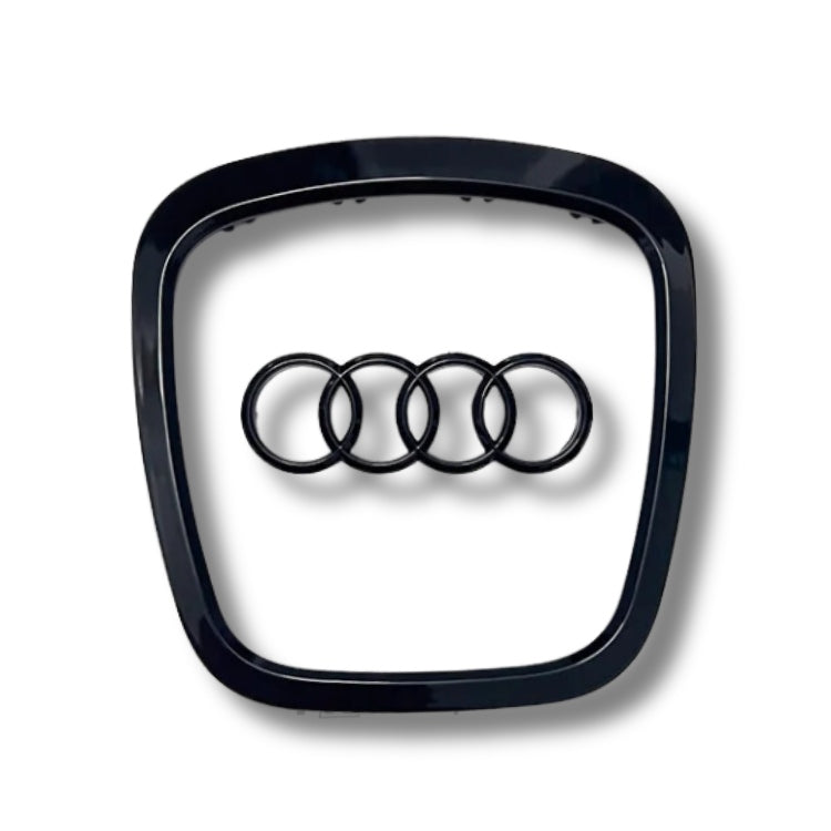 Black Audi Steering Wheel Trim and Logo Insert 