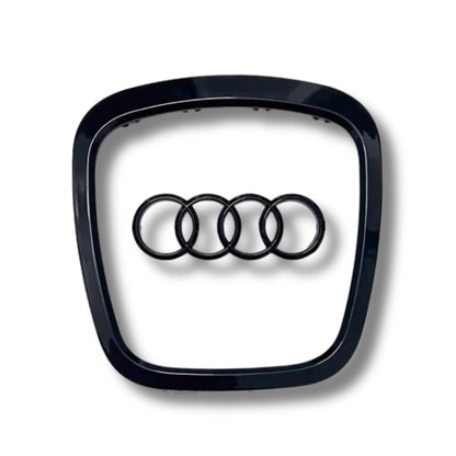 Black Audi Steering Wheel Trim and Logo Insert 
