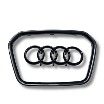 Black Audi Steering Wheel Trim and Logo Insert 