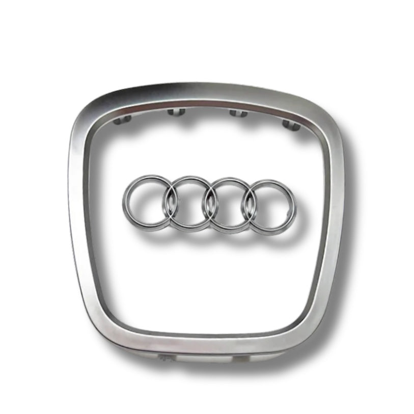 Black Audi Steering Wheel Trim and Logo Insert 