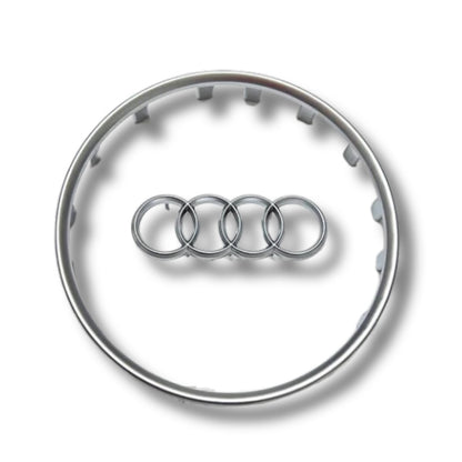 Black Audi Steering Wheel Trim and Logo Insert 