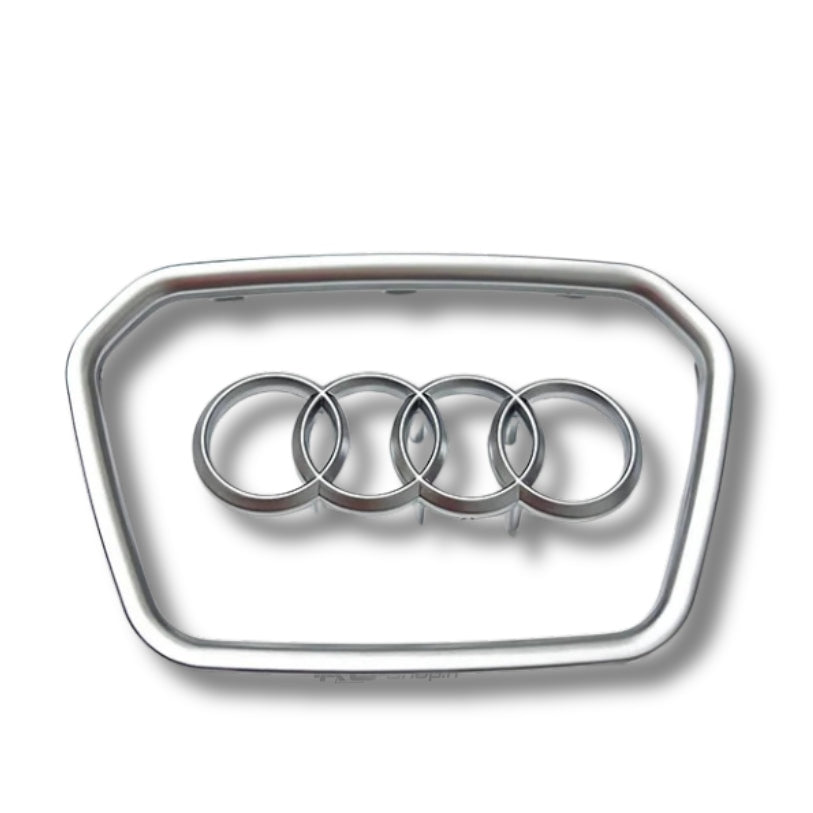 Black Audi Steering Wheel Trim and Logo Insert 