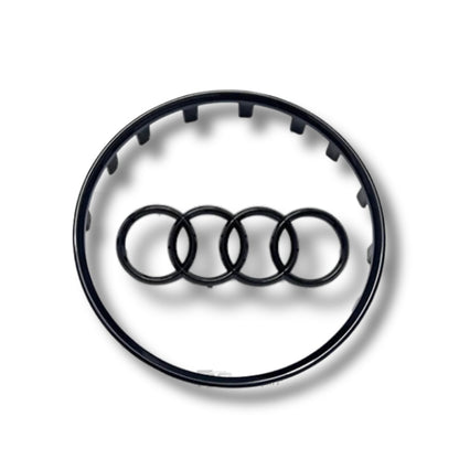 Black Audi Steering Wheel Trim and Logo Insert 