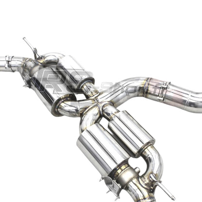 Stainless Steel Exhaust with Valves + Tips for Audi RS3 TTRS 2017-2023