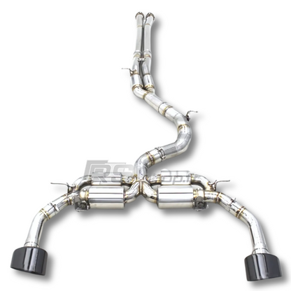 Stainless Steel Exhaust with Valves + Tips for Audi RS3 TTRS 2017-2023