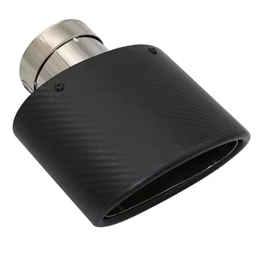 Oval Black Exhaust Tip Type RS3 90*150mm