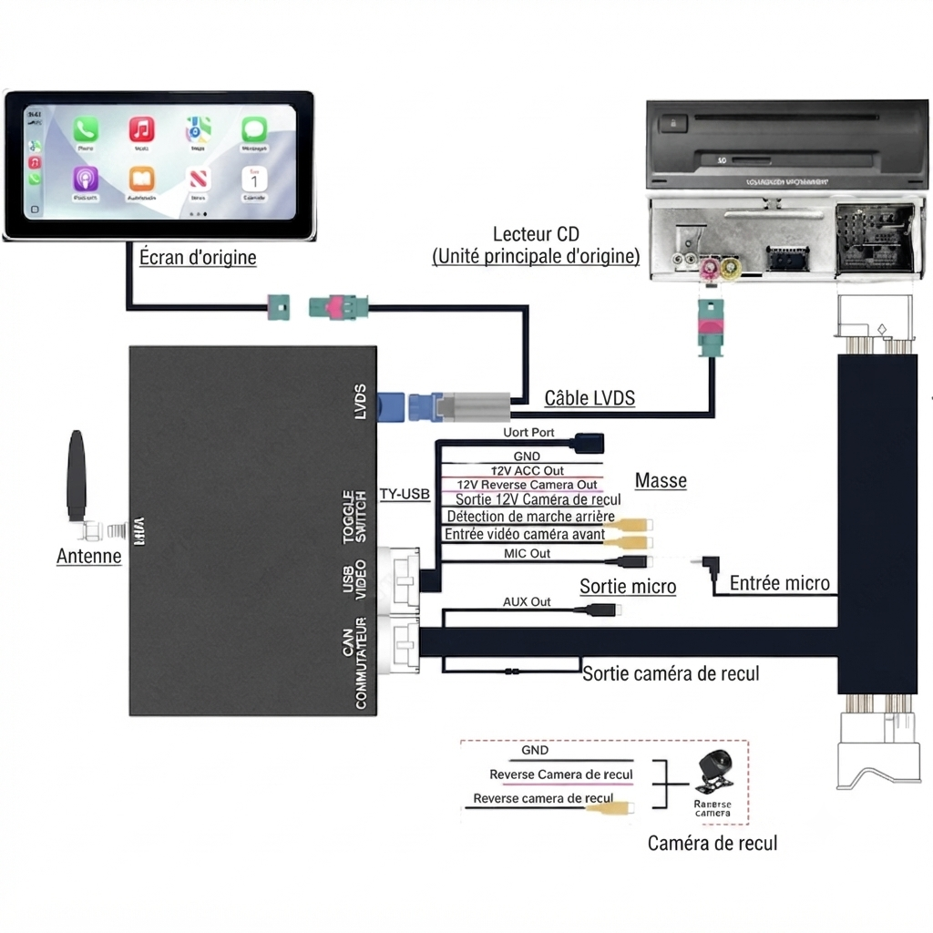 CarPlay Android Apple Audi A4 A5 Q5 Box