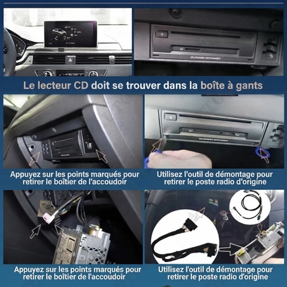 Boitier Carplay Android Apple Audi A4 A5 B9 Q5 Q7 (2016-2023)