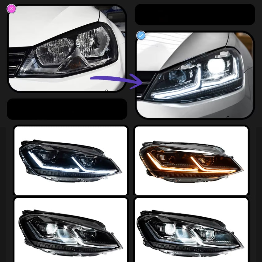 Feux Avant VW Golf 7 Led