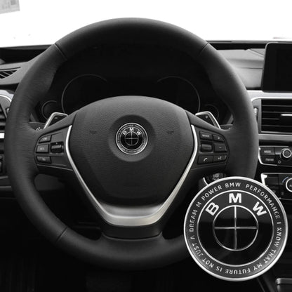 logo bmw volant noir