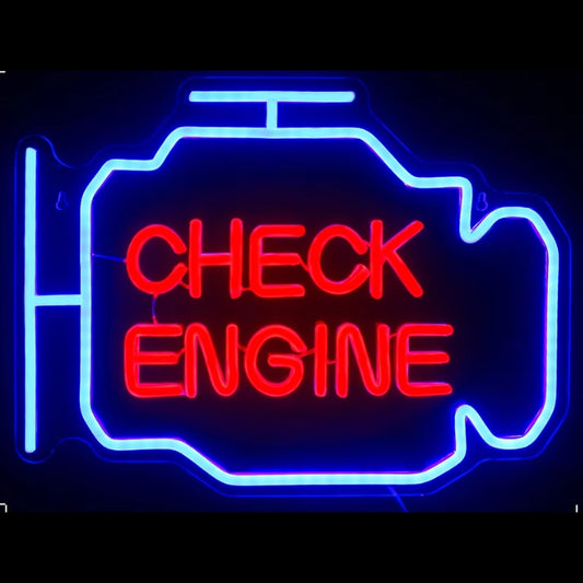 Déco Néon LED Check Engine