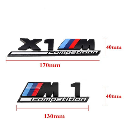 Logo BMW M2 / M3 / M4 / M5 Compétition Noir