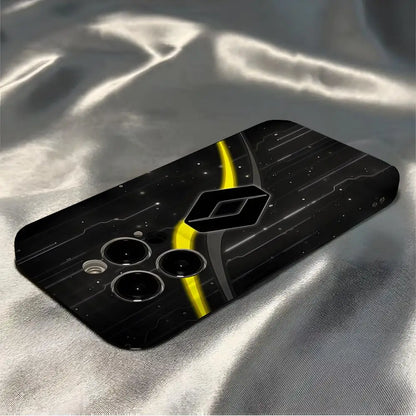 coque iphone renault noir jaune