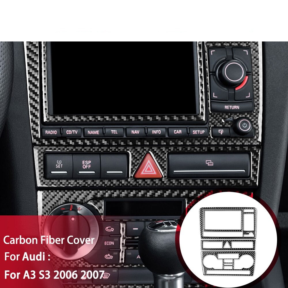 3D Carbon Center Console A3/S3/RS3 8P