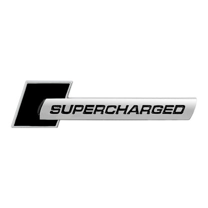 logo audi supercharged noir