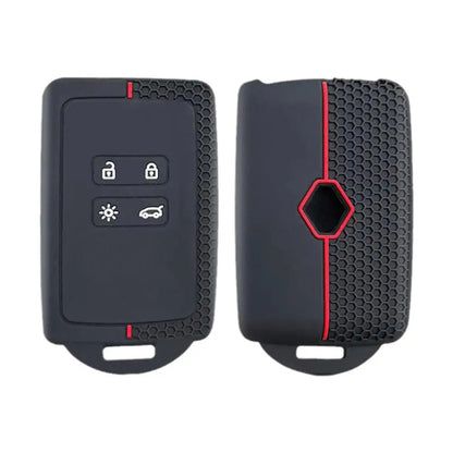 carte renault silicone protection noir rouge