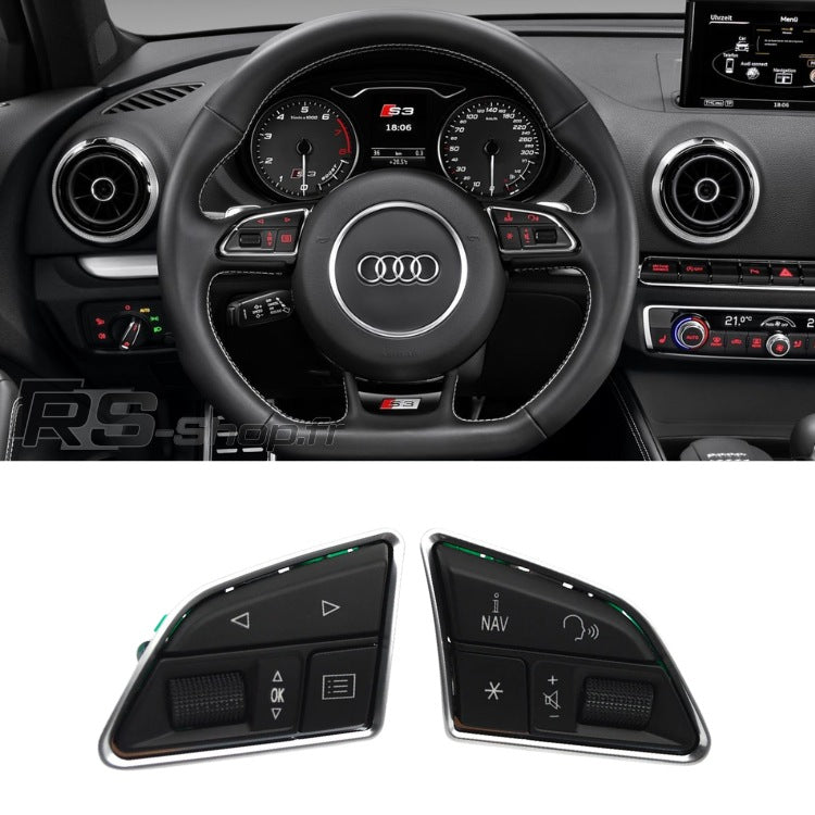 Audi steering wheel control buttons
