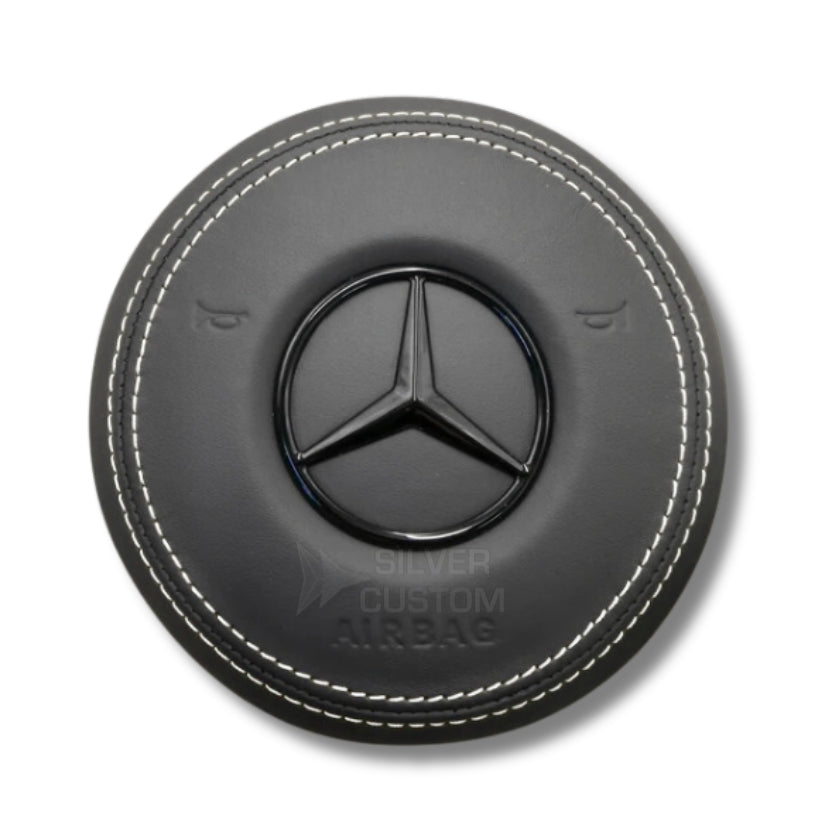 cache Airbag Mercedes AMG Cuir