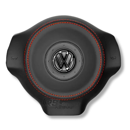 cache airbag cuir golf 6