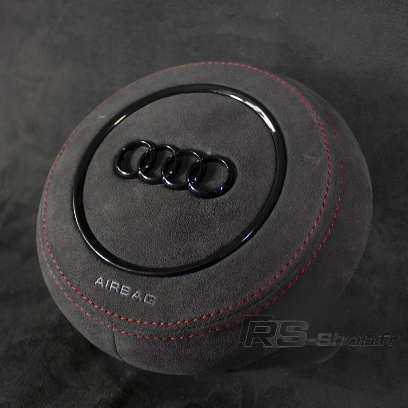 cache airbag audi alcantara rouge a1