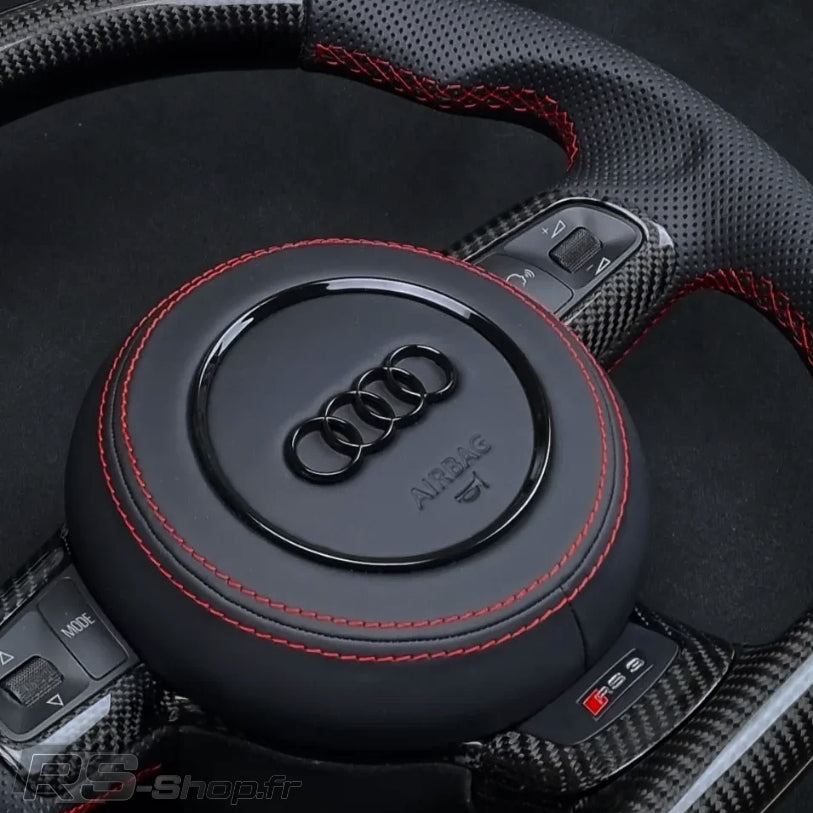 volant audi rs3 cuir surpiqures rouge airbag