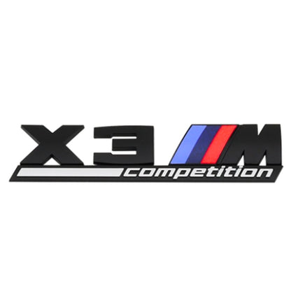 Logo BMW M2 / M3 / M4 / M5 Compétition Noir