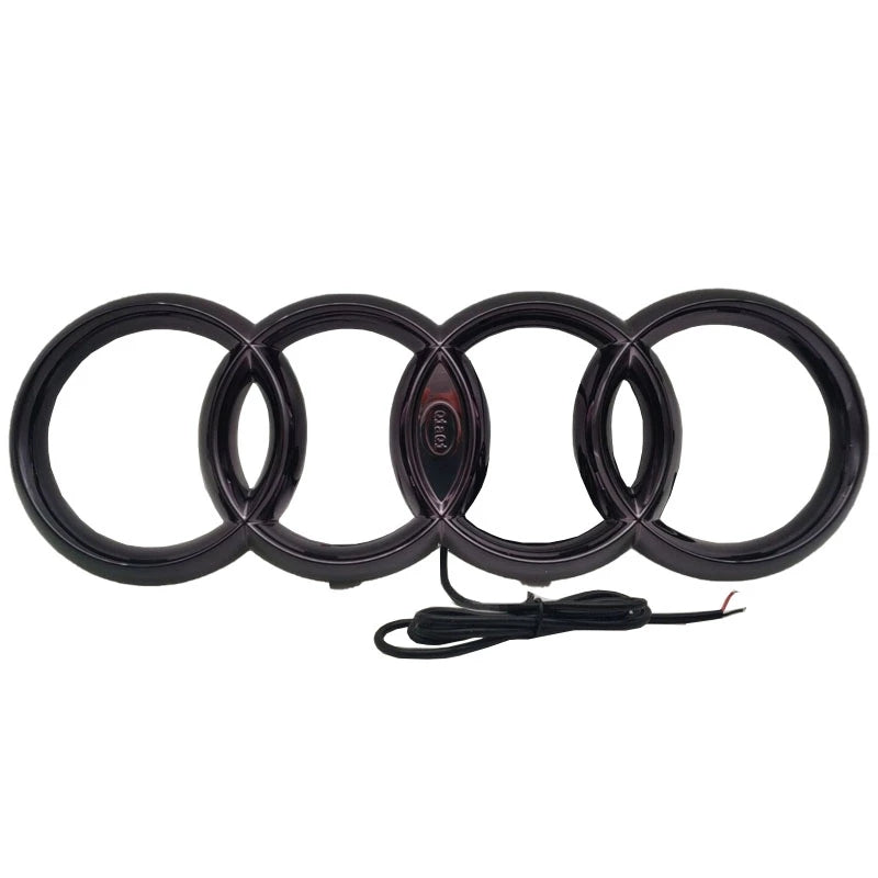 Logo Audi Anneaux Avant Led Noir